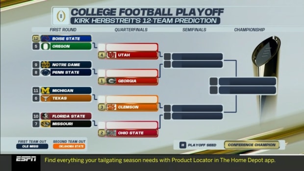 Kirk Herbstreit's 12-Team Prediction