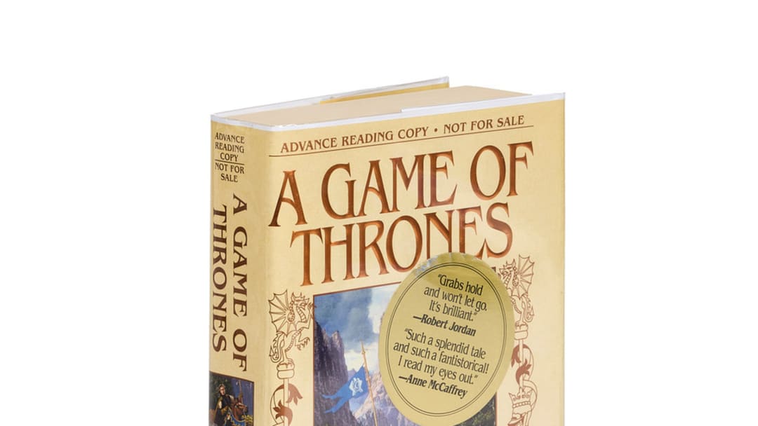 A Game of Thrones signed Advanced Reading Copy.
