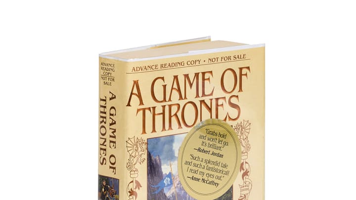 A Game of Thrones signed Advanced Reading Copy.