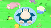 Snorlax and his friends relax in Pokémon Sleep