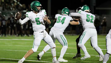 West Linn quarterback Baird Gilroy passed for 322 yards and two touchdowns in Week 1.