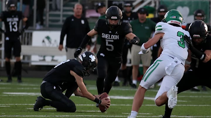 Placekicking is just one of the many duties Rocco Graziano performs for the Sheldon Irish.