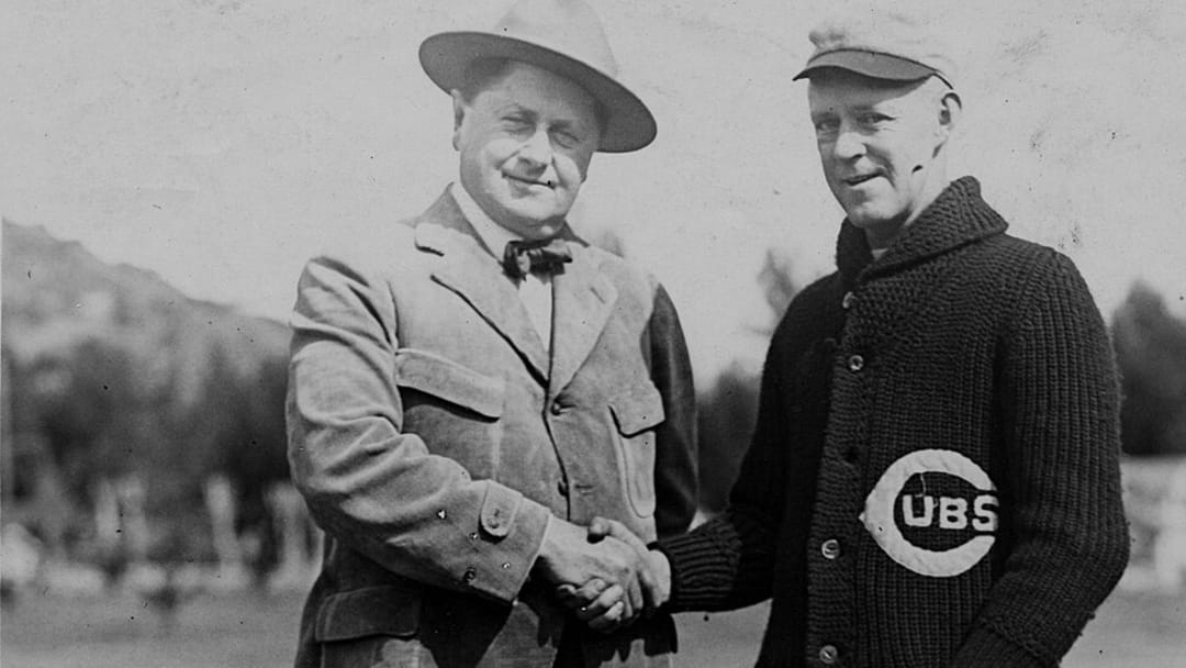 William Wrigley and Johnny Evers