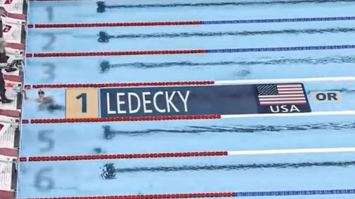 Katie Ledecky cruised to the gold medal once again in the 1500M. 