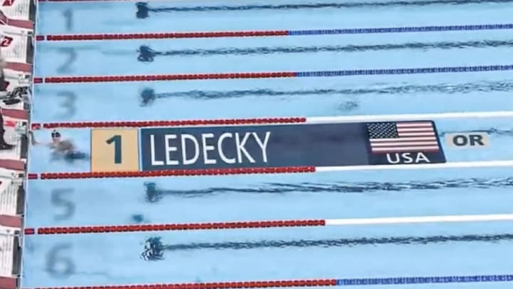 Katie Ledecky cruised to the gold medal once again in the 1500M. 