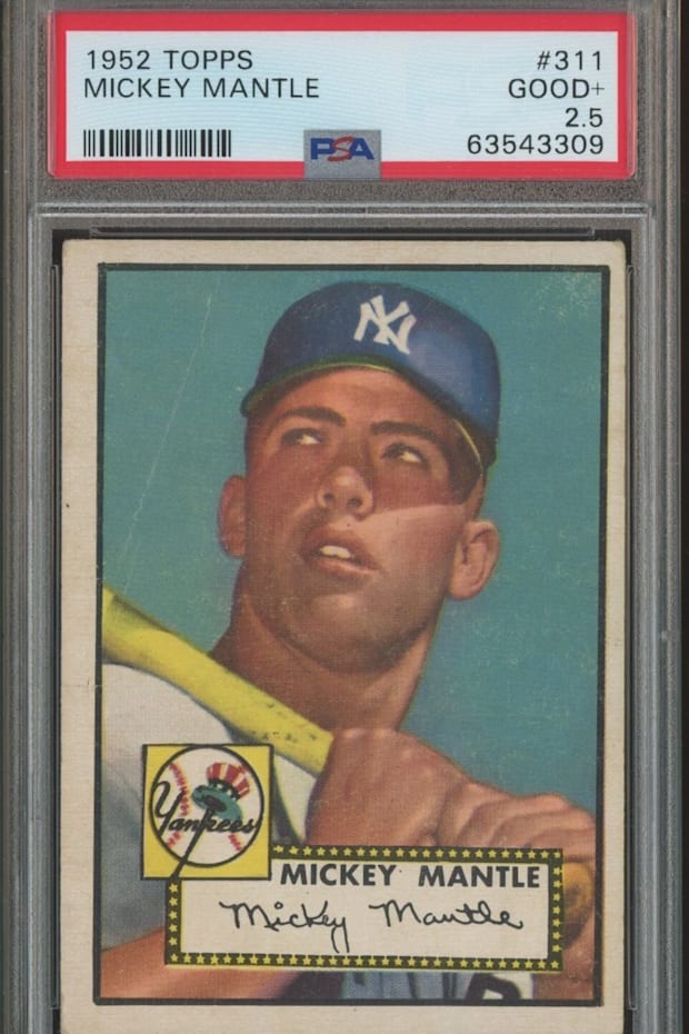Mickey Mantle 1952 RC PSA 