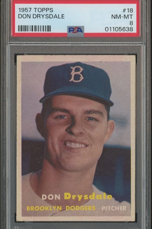 Don Drysdale PSA 8 RC