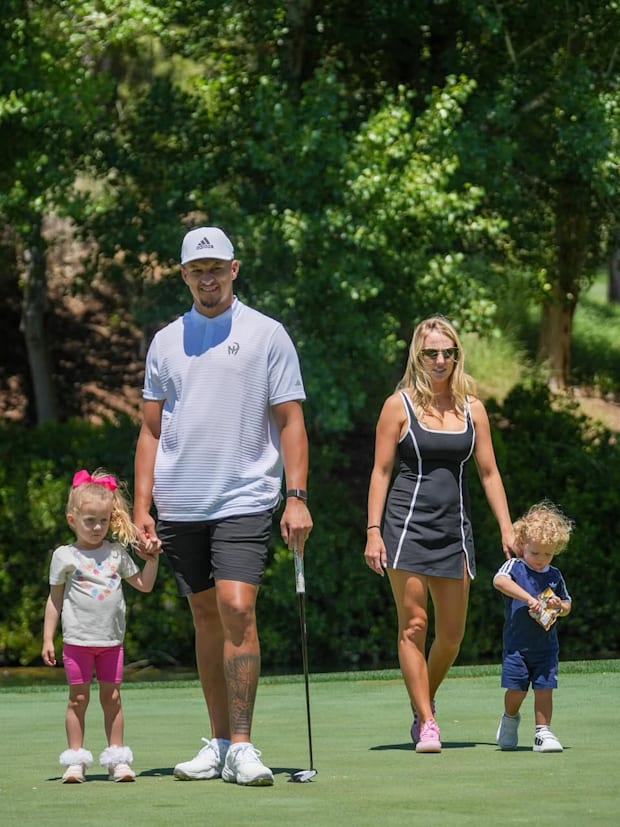 Patrick Mahomes, Brittany Mahomes, Sterling and Bronze Mahomes