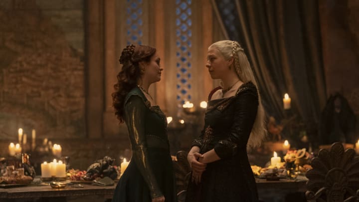 Photograph by Ollie Upton / HBO House of the Dragon Emma D'Arcy Olivia Cooke Rhaenyra Targaryen Alicent Hightower The Lord of the Tides Episode 108