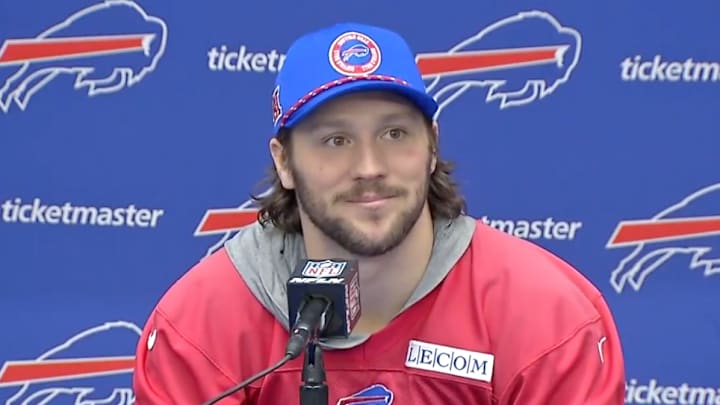 Josh Allen is looking forward to Sunday's showdown with the Ravens. 