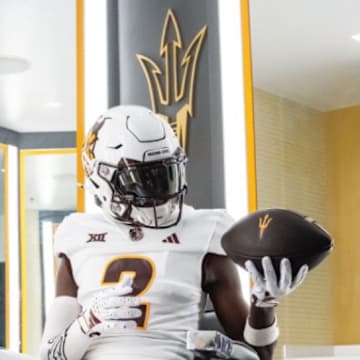 Berkner (Texas) athlete DaQuwan Dunn on a visit to Arizona State