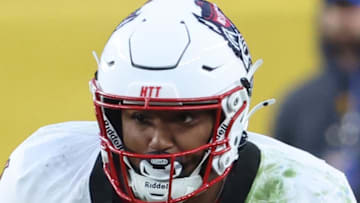 Oct 25, 2025; Pittsburgh, Pennsylvania, USA;  North Carolina State Wolfpack running back Jayden Scott (4) runs after a catch against the Pittsburgh Panthers during the third quarter at Acrisure Stadium. Mandatory Credit: Charles LeClaire-Imagn Images