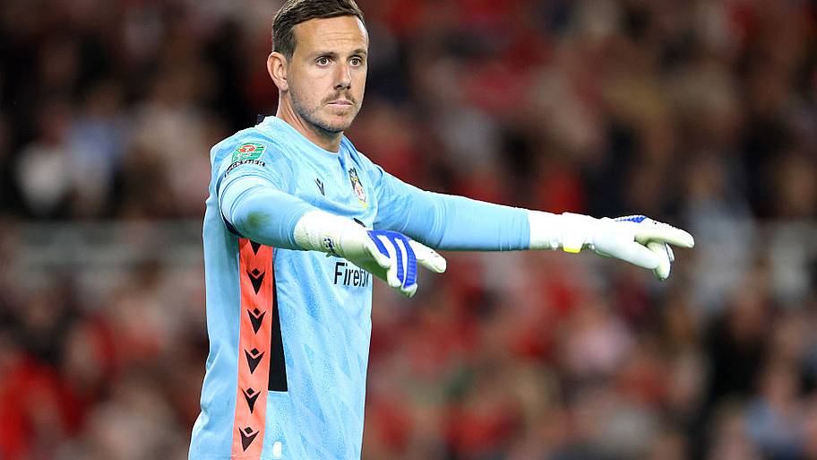 Danny Ward during the Carabao Cup First Round match.
