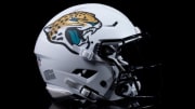 The Jaguars new alternate white helmet.