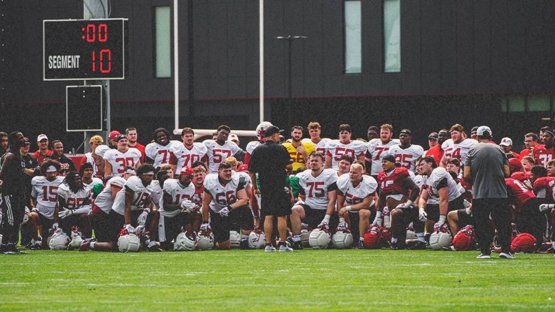 Nebraska head coach Matt Rhule talks to his team as the Huskers' season opener gets closer. Nebraska head coach Matt Rhule talks to his team as the Huskers' season opener gets closer.