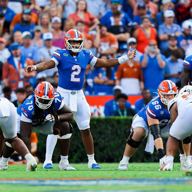 Florida's offensive line did not give up a single sack against Texas.