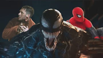 VENOM and VENOM: LET THERE BE CARNAGE, and key art from SPIDER-MAN: FAR FROM HOME. 