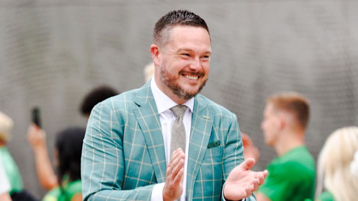 Rutgers coach greg schiano Autzen Stadium Oregon Ducks Dan Lanning College Football dante moore NIL name image likeness rich Rutgers coach greg schiano Autzen Stadium Oregon Ducks Dan Lanning College Football dante moore NIL name image likeness rich