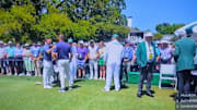 Rory McIlroy had a nice message for Bryson DeChambeau on the first tee Sunday at the Masters. 