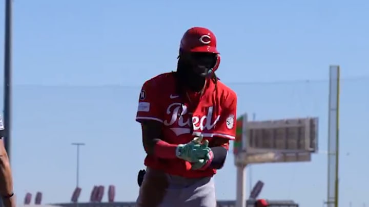 Reds star Elly De La Cruz is back to making baseball look really easy. Reds star Elly De La Cruz is back to making baseball look really easy.