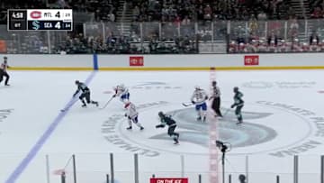 Seattle's Brandon Montour scored just four seconds into overtime on Wednesday night. 