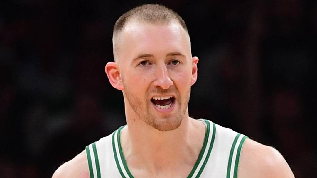 Apr 19, 2026; Boston, Massachusetts, USA; Boston Celtics forward Sam Hauser (30) reacts after making a three point basket in the second half during game one of the first round of the 2026 NBA Playoffs against the Philadelphia 76ers at TD Garden. Mandatory Credit: Bob DeChiara-Imagn Images Apr 19, 2026; Boston, Massachusetts, USA; Boston Celtics forward Sam Hauser (30) reacts after making a three point basket in the second half during game one of the first round of the 2026 NBA Playoffs against the Philadelphia 76ers at TD Garden. Mandatory Credit: Bob DeChiara-Imagn Images