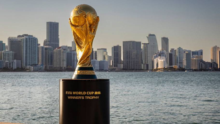 World Cup trophy in Miami