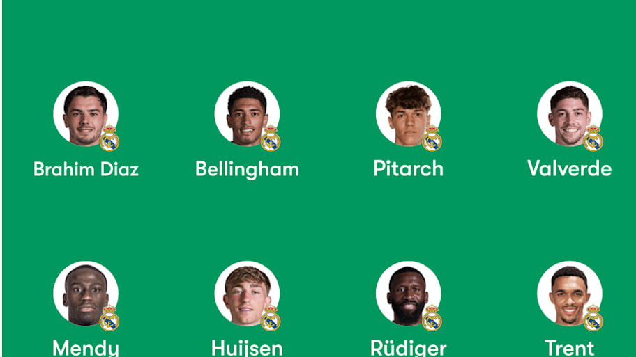 Real Madrid lineup 