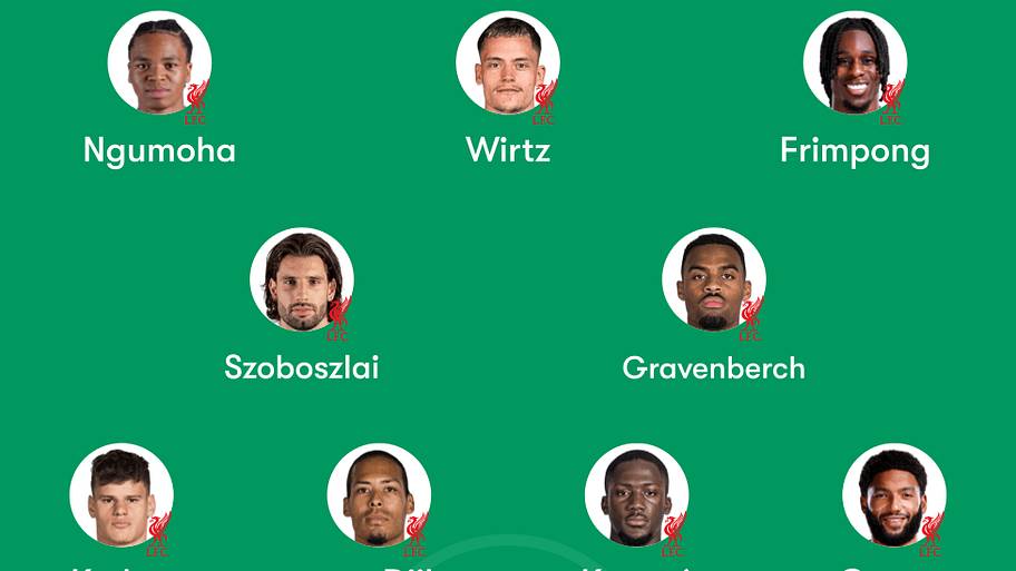 Liverpool lineup