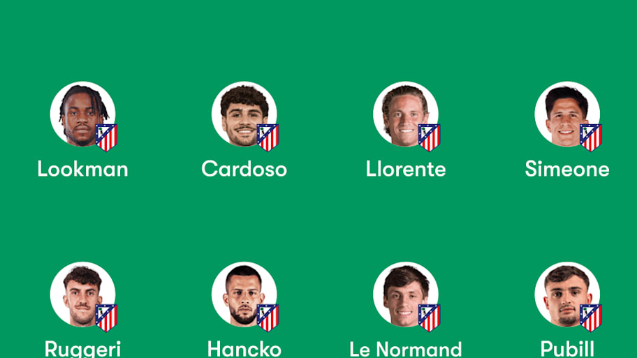 Atlético Madrid lineup