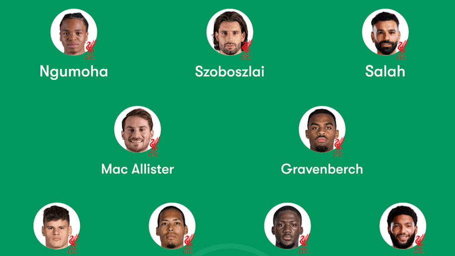 Liverpool lineup