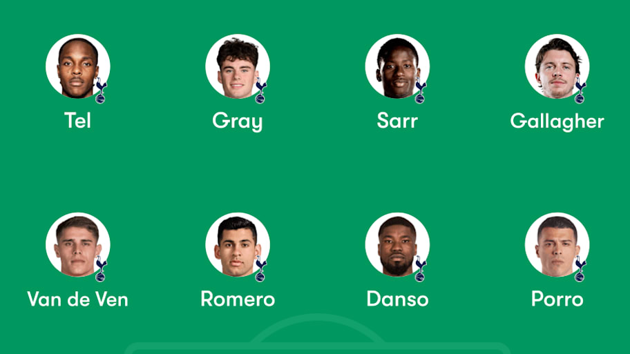 Tottenham lineup