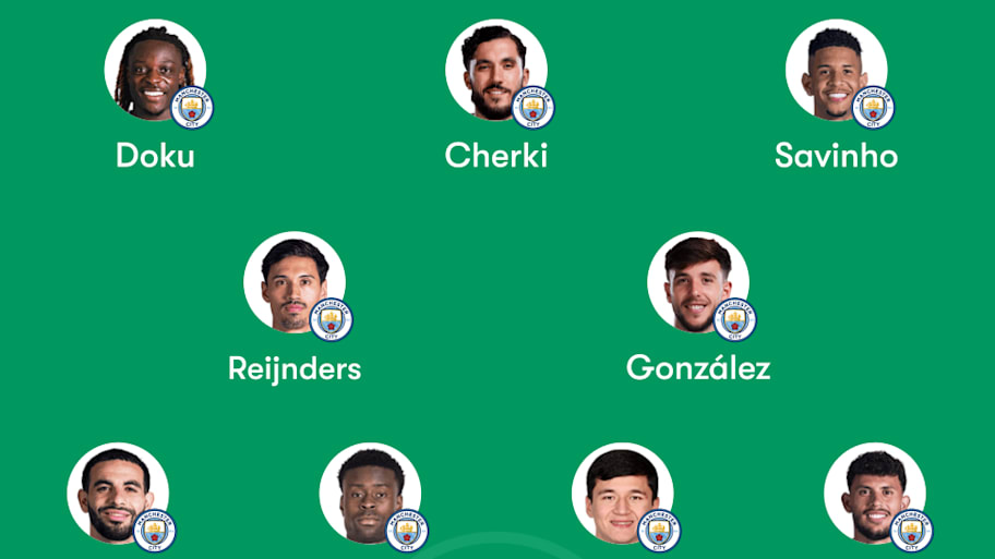Manchester City lineup