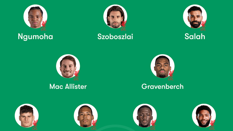 Liverpool lineup