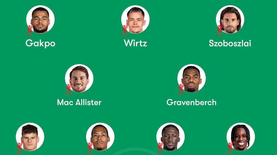 Liverpool predicted lineu