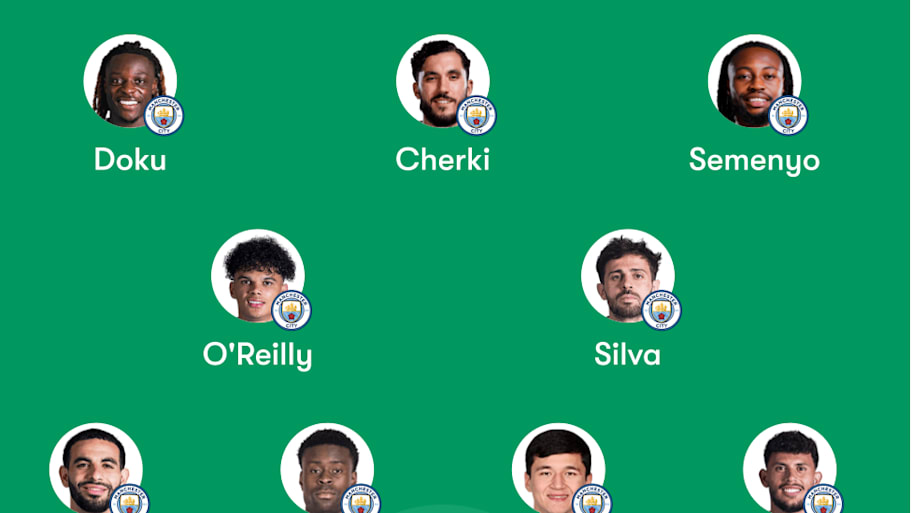 Pep Guardiola’s potential XI.