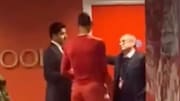 Virgil van Dijk was spotted talking to Nasser Al-Khelaifi and Luis Campos