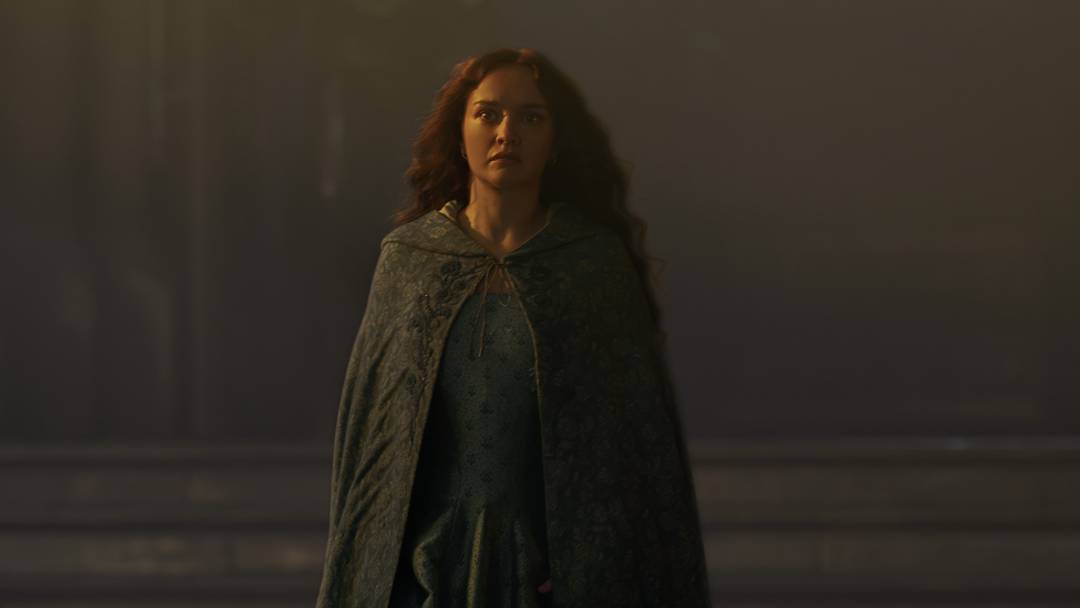 Olivia Cooke as Alicent Hightower in House of the Dragon season 3. 