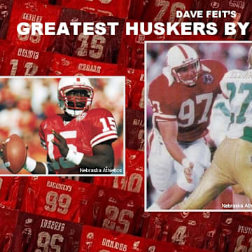 Counting down the greatest Nebraska football players by jersey number.