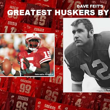 Counting down the greatest Nebraska football players by jersey number.