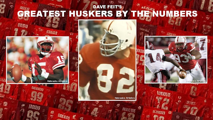 Counting down the greatest Nebraska football players by jersey number. Counting down the greatest Nebraska football players by jersey number.