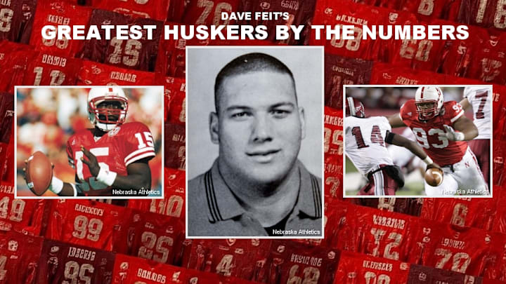 Counting down the greatest Nebraska football players by jersey number. Counting down the greatest Nebraska football players by jersey number.