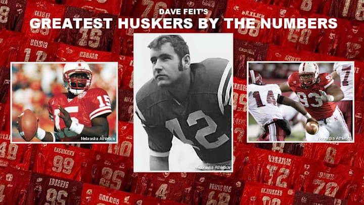 Counting down the greatest Nebraska football players by jersey number.