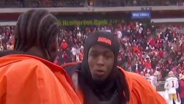 Shedeur Sanders and Jerry Jeudy tried to get on the same page on Sunday. 