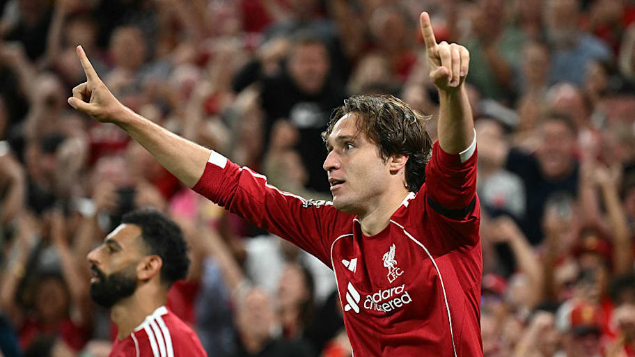 Federico Chiesa scored a dramatic late winner for Liverpool in their Premier League opener. | PAUL ELLIS/AFP via Getty Images