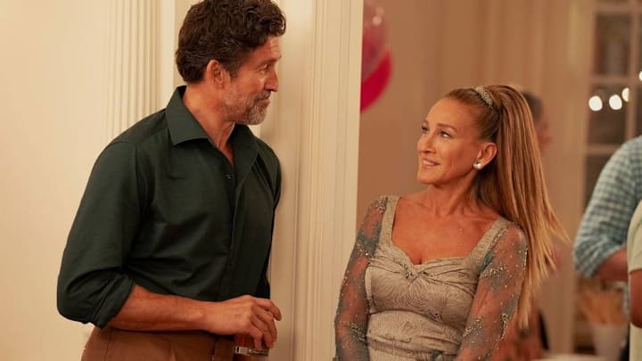 Jonathan Cake and Sarah Jessica Parker in And Just Like That season 3 episode 7 on HBO Max