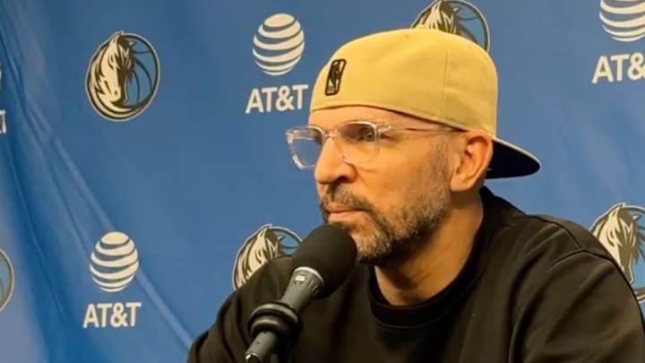Jason Kidd spoke with the media before the Mavs took on the Warriors. Jason Kidd spoke with the media before the Mavs took on the Warriors.