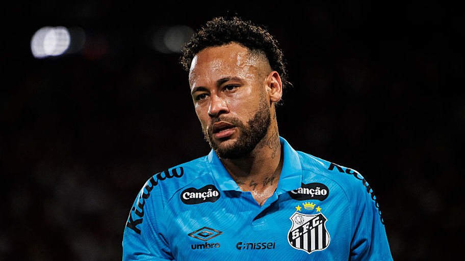 Neymar during a santos match