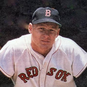 Jackie Jensen as a member of the Red Sox