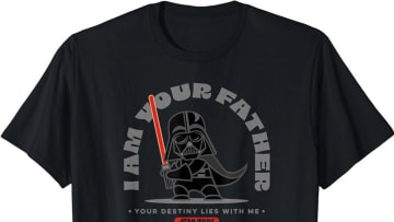 Star Wars Father's Day 2024 Gift Guide. Darth Vader “I Am Your Father” T-Shirt by Amazon Essentials . Image Credit: StarWars.com 